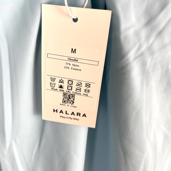 Halara Everyday Cloudful Backless Workout Dress Wannabe Spun Sugar Medium New - Picture 10 of 11